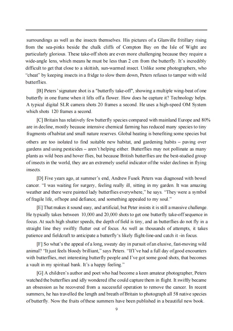 2025年考研英语(一)真题及答案