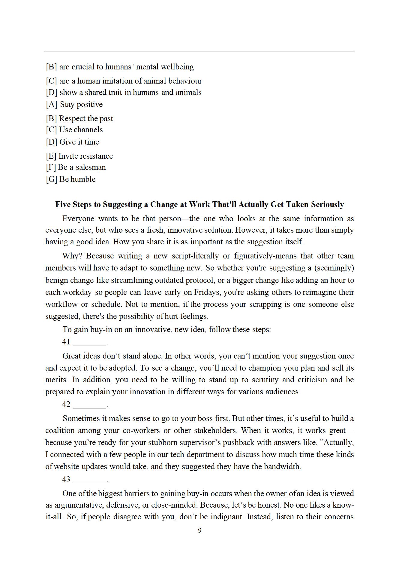 2025年考研英语(二)真题及答案