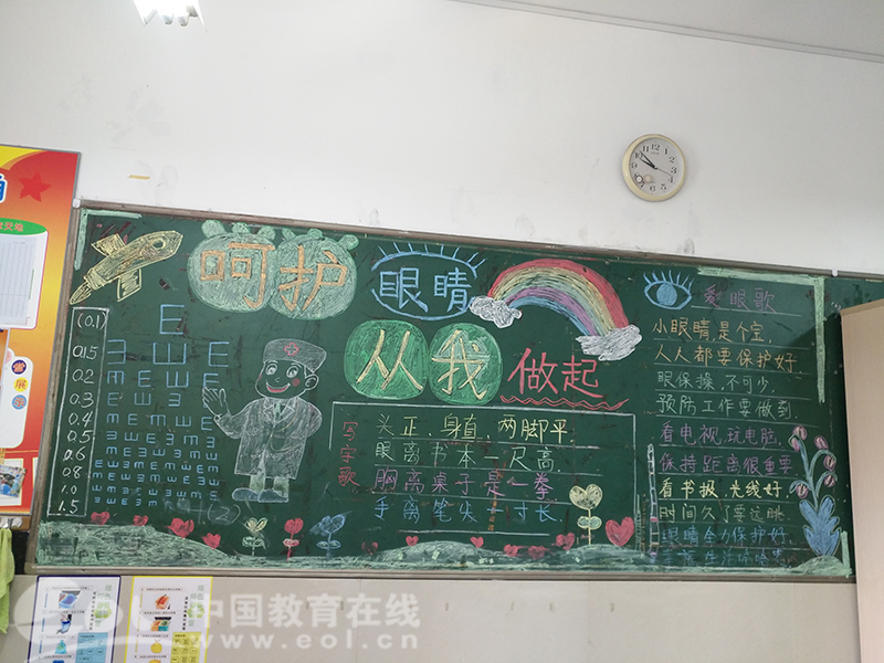 10月主题黑板报:爱眼护眼