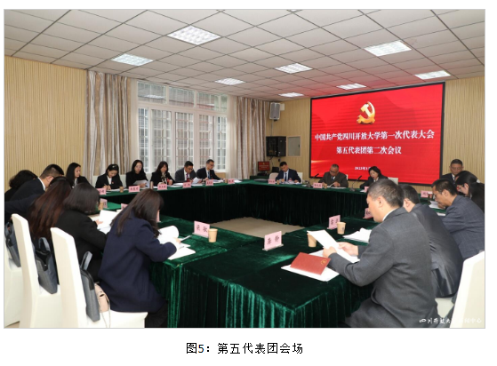 四川开放大学第一次党代会各代表团热烈讨论、认真审议“两委”报告
