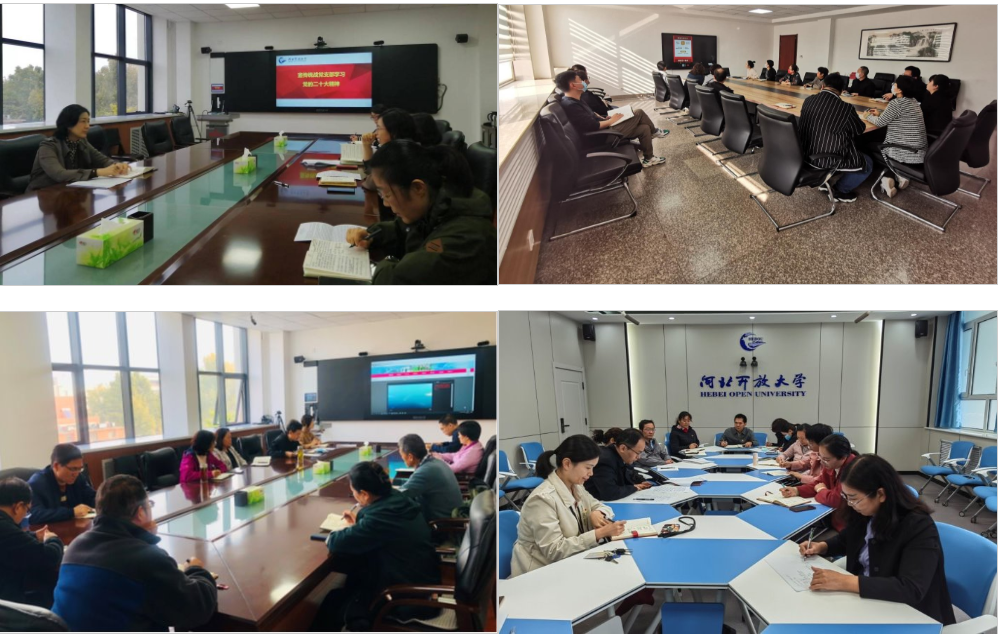 河北开放大学各党支部深入学习宣传贯彻党的二十大精神 河北开放大学各党支部深入学习宣传贯彻党的二十大精神
