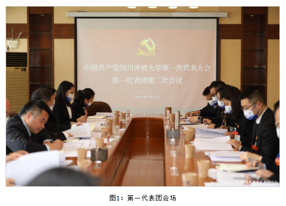 四川开放大学第一次党代会各代表团热烈讨论、认真审议“两委”报告