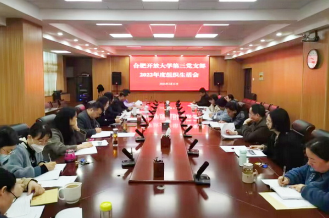 深刻剖析促整改凝心聚力再出发——第三党支部召开2022年度组织生活会暨民主评议党员活动