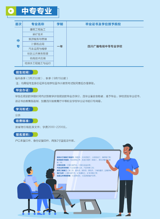 南充开放大学（蓬安分校）2023年春季招生简章