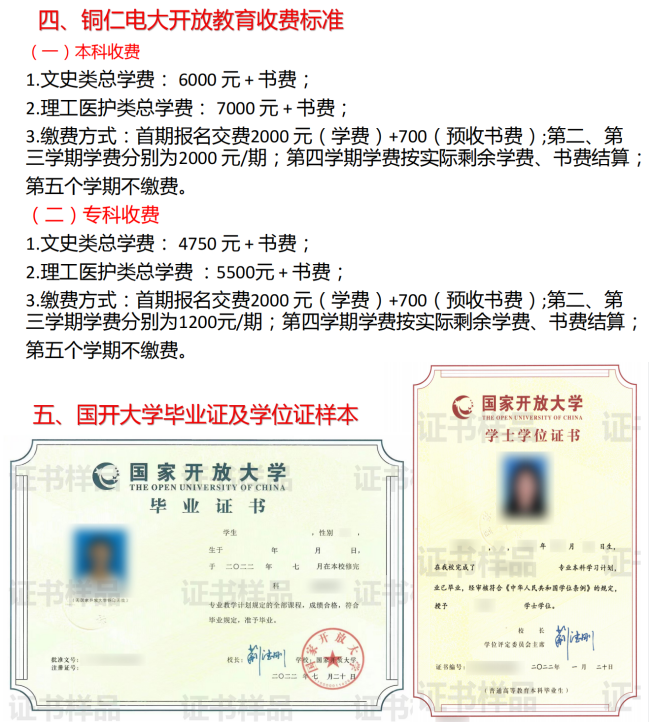 铜仁沿河开放大学2023年春季招生简章