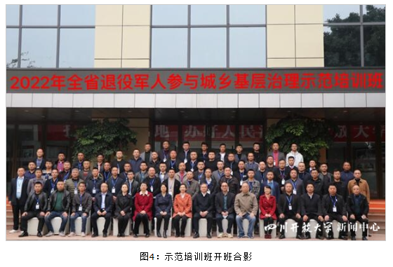 2022年全省退役军人参与城乡基层治理示范培训班在四川开放大学开班