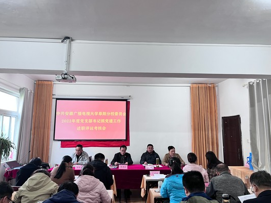 阜阳开放大学党委召开2022年度 党支部书记抓基层党建工作述职评议会议 阜阳开放大学党委召开2022年度 党支部书记抓基层党建工作述职评议会议