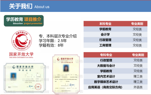 佛山开放大学2022年秋季招生简章