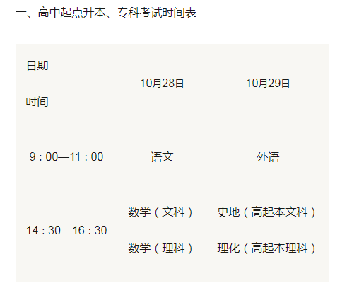 2017四川成人高考时间安排？