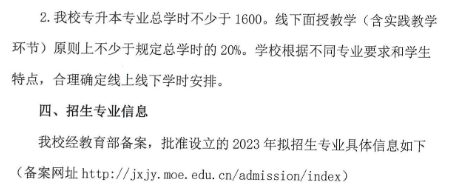 合肥城市学院2023年高等学历继续教育招生简章