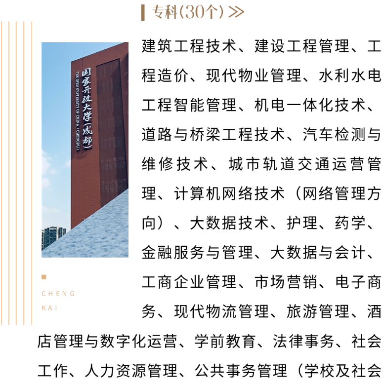 成都开放大学2023年秋季招生简章