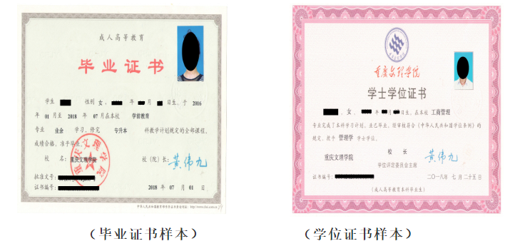 重庆文理学院2023年成人高等教育招生简章
