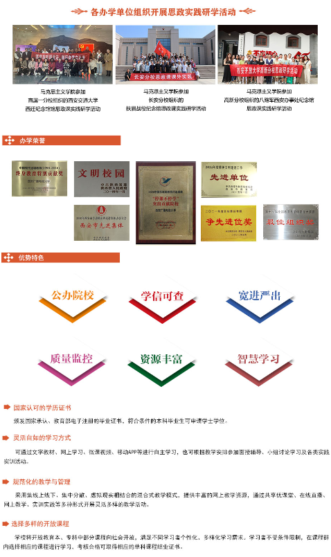 西安开放大学2024年秋季招生简章
