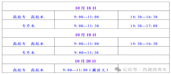 10月18日！2025年西藏成人高考开考