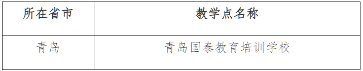 山东理工大学关于高等学历继续教育校外教学点设置的公示