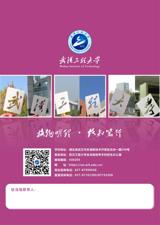 武汉工程大学2025年全日制自考本科（专升本）招生简章