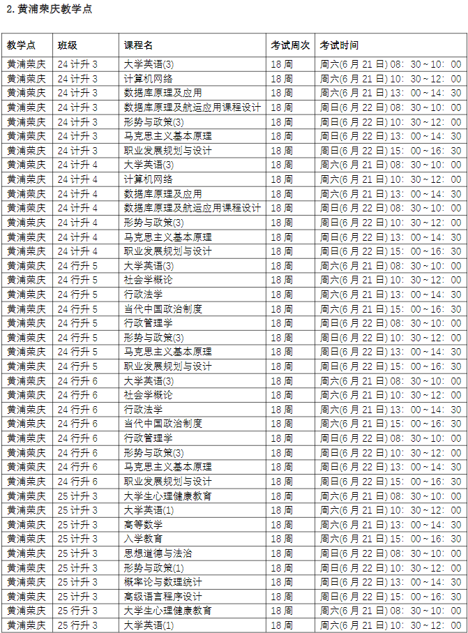 关于2025春第18周期末考试的通知