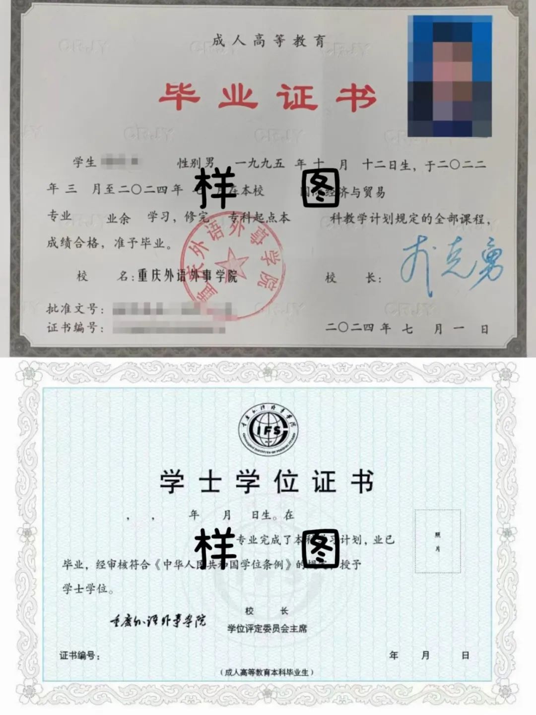重庆外语外事学院2025年高等学历继续教育专升本招生简章