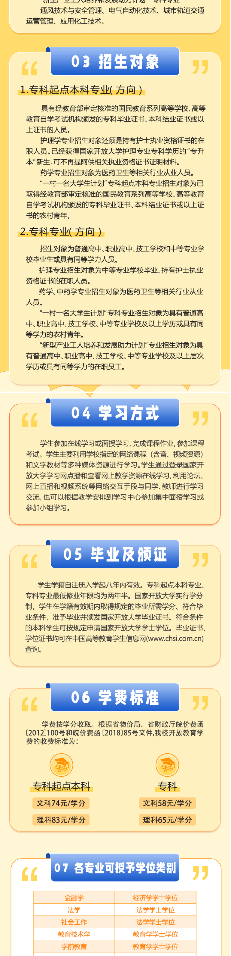安徽开放大学2025年秋季开放教育招生简章