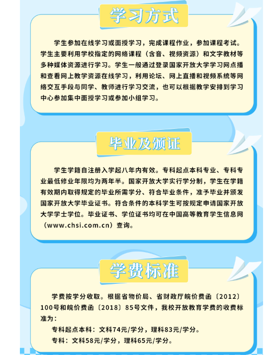 安徽开放大学2026年春季开放教育招生简章