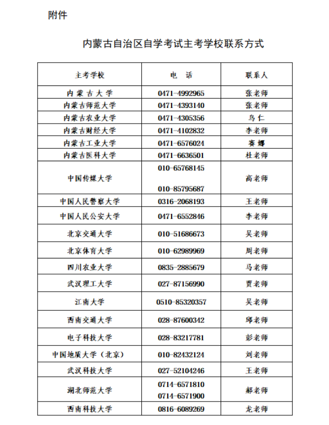 内蒙古自治区高等教育自学考试2026年上半年毕业申请工作公告