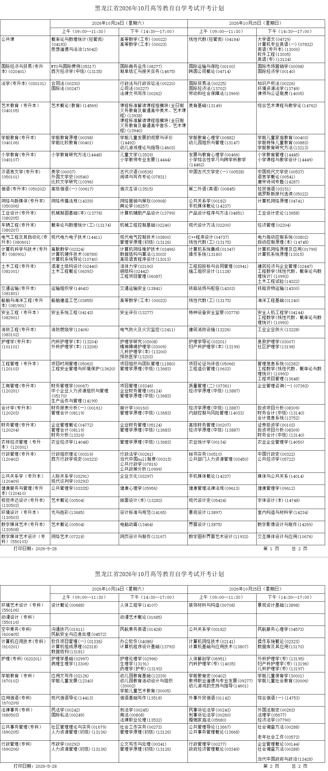 2026年黑龙江自考报名规则、报考流程及全年开考专业完整计划 2026年黑龙江自考报名规则、报考流程及全年开考专业完整计划