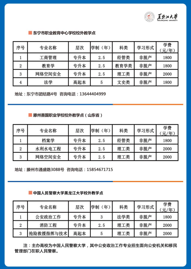 黑龙江大学2026年高等学历继续教育招生简章