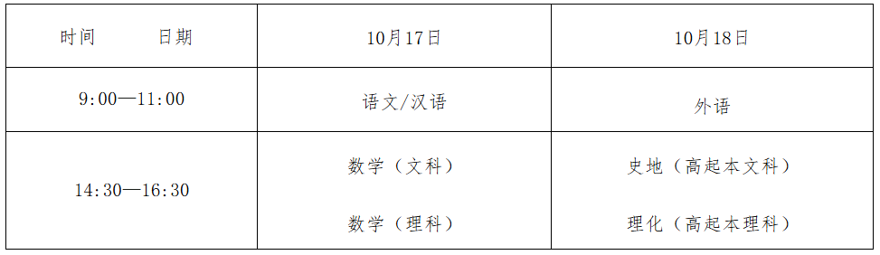 2026年湖南成人高考考试时间:10月17日至10月18日 2026年湖南成人高考考试时间:10月17日至10月18日