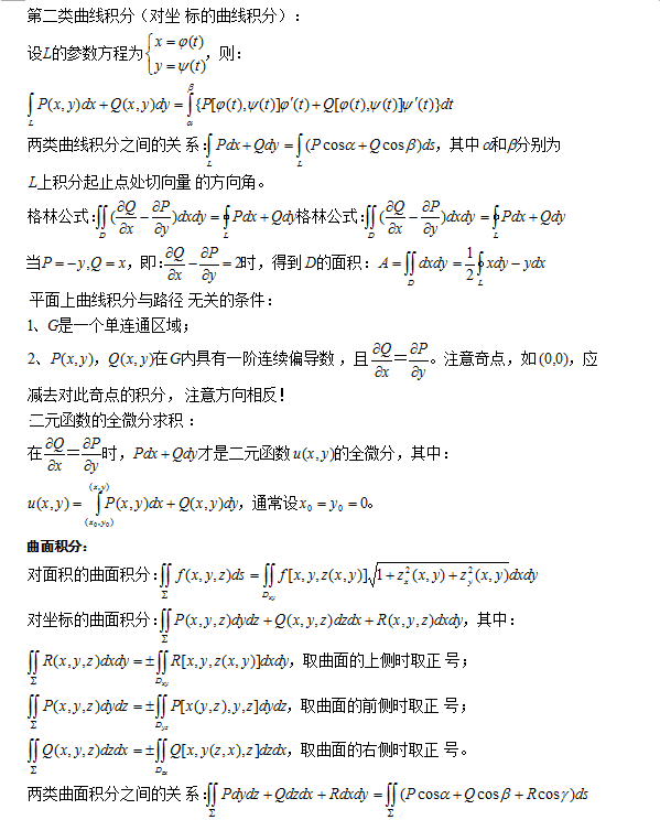 成人高考专升本数学科目知识点复习资料-7