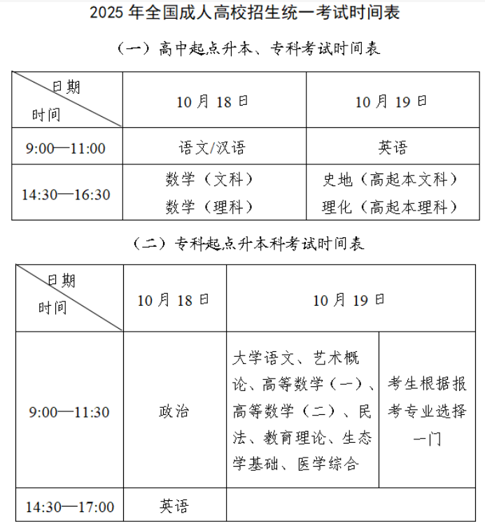 2025年北京市成人高校考试招生有关事项的公告