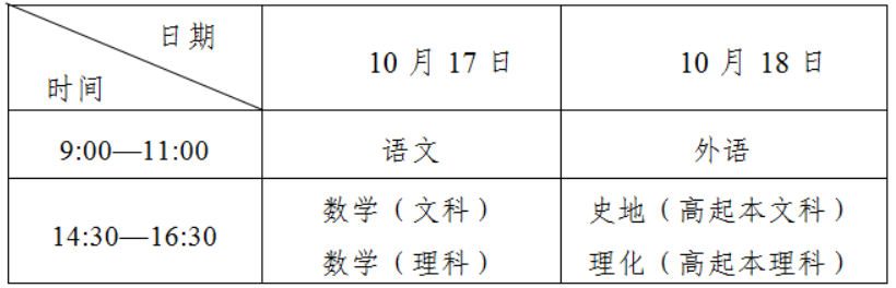 2026年全国成人高校招生统一考试时间表 2026年全国成人高校招生统一考试时间表