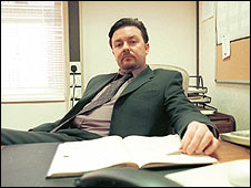 Actor Ricky Gervais in The Office