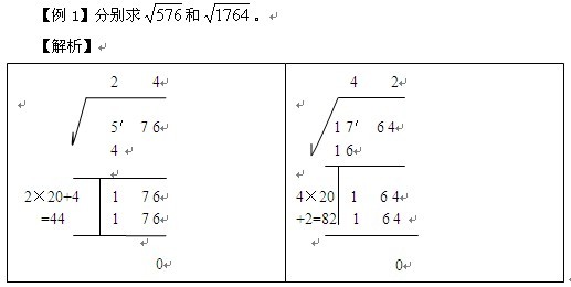 2011国考行测指导:速算技巧之笔算开平方法