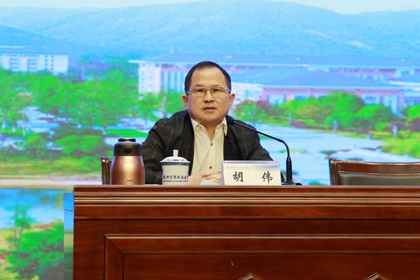 胡伟教授作报告