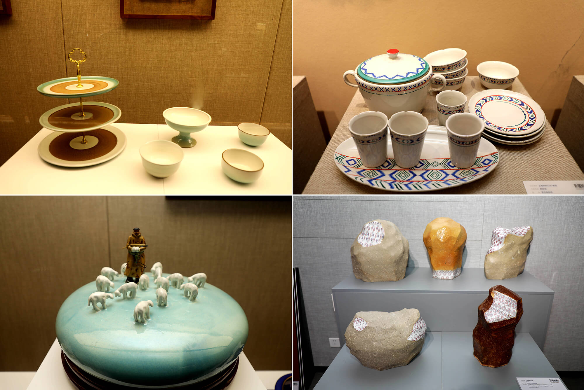 用新疆本土材料研发的日用瓷、艺术瓷等(摄影王卓菲)