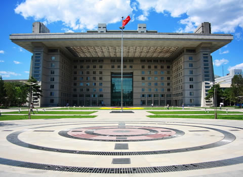 北京师范大学校园全景图片