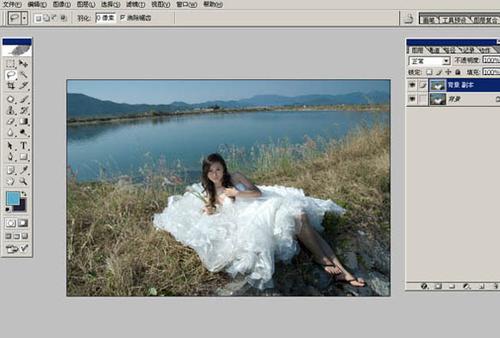 Photoshop教程打造唯美婚纱外景照片