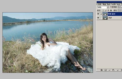 Photoshop教程打造唯美婚纱外景照片