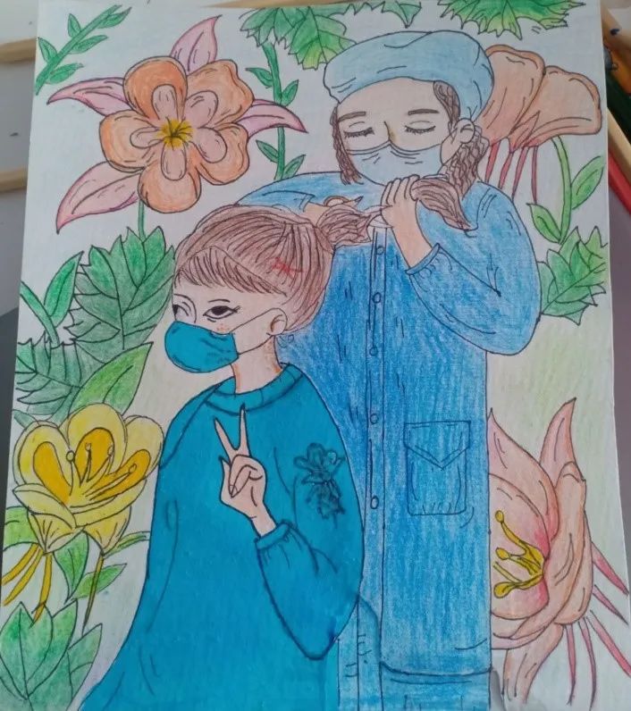 学前教育专业1801班   贾昕雨 《致敬——最美的医护人员》