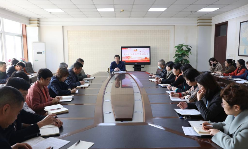 我校召开党的二十大精神学习贯彻推进会