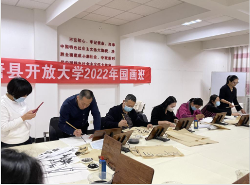 唐县开放大学携手唐县文化馆举办文艺培训班