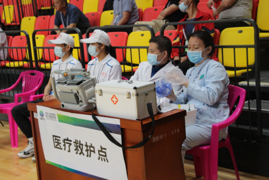 十四运会篮球测试赛(渭南赛区)在渭南师范学院云帆体育馆正式开赛