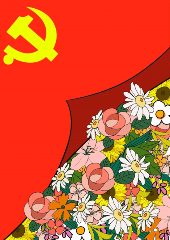 百年红色革命画图片