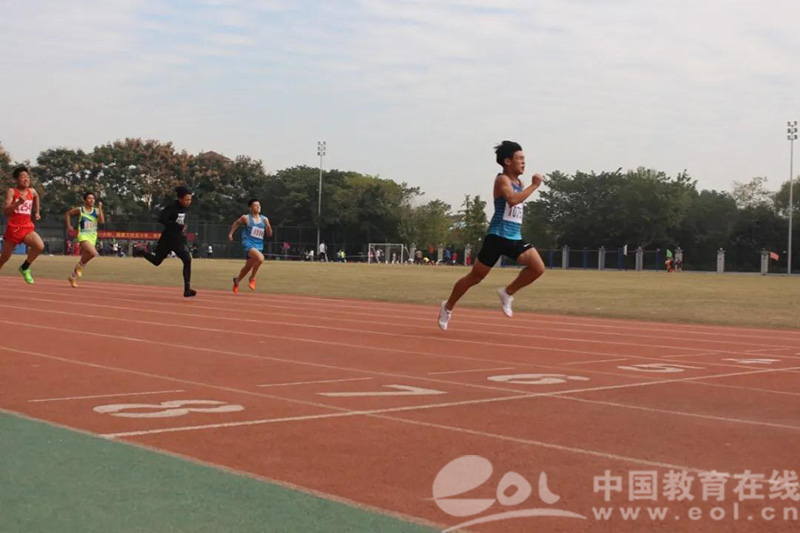 杭州市丰潭中学田径队三破区运动会纪录 创历史最好成绩